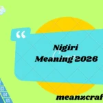 Nigiri Meaning 2026