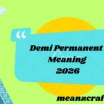 Demi Permanent Meaning 2026