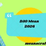 DAO Mean 2026