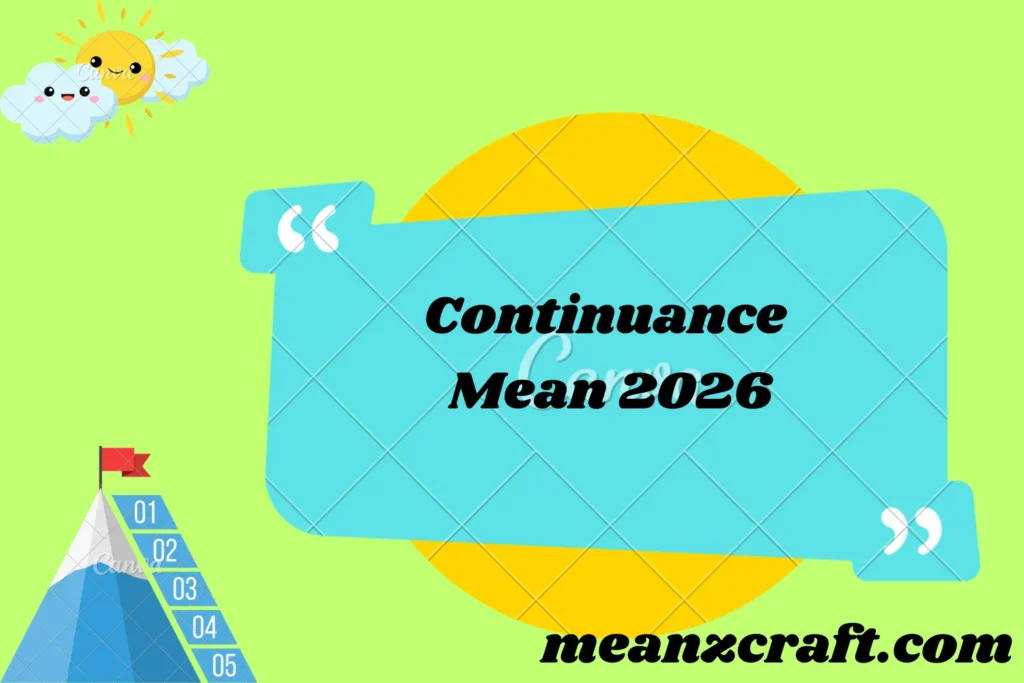 Continuance Mean 2026