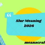 Slur Meaning 2026