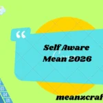Self Aware Mean 2026