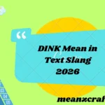 DINK Mean in Text Slang 2026