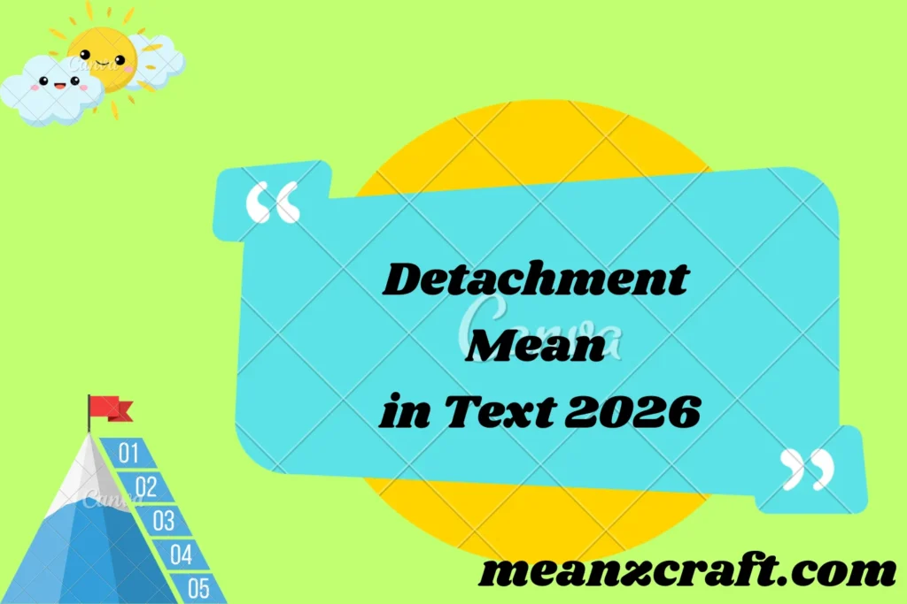 Detachment Mean in Text 2026