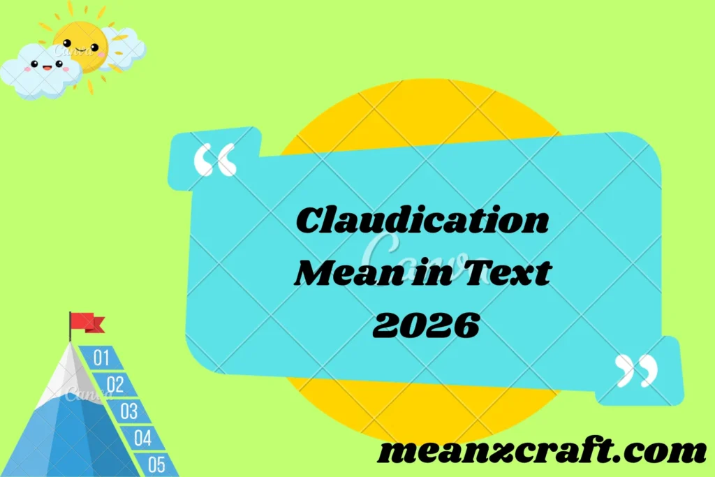 Claudication Mean in Text 2026
