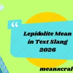 Lepidolite Mean in Text Slang 2026