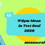 Wdym Mean in Text Real 2026
