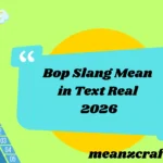 Bop Slang Mean in Text Real 2026