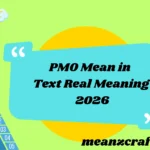 PMO Mean in Text Real Meaning 2026