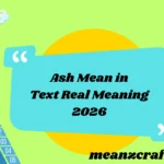 Ash Mean in Text Real Meaning 2026