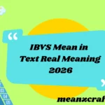 IBVS Mean in Text Real Meaning 2026