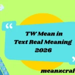 TW Mean in Text Real Meaning 2026