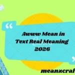 Awww Mean in Text Real Meaning 2026
