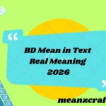 BD Mean in Text Real Meaning 2026