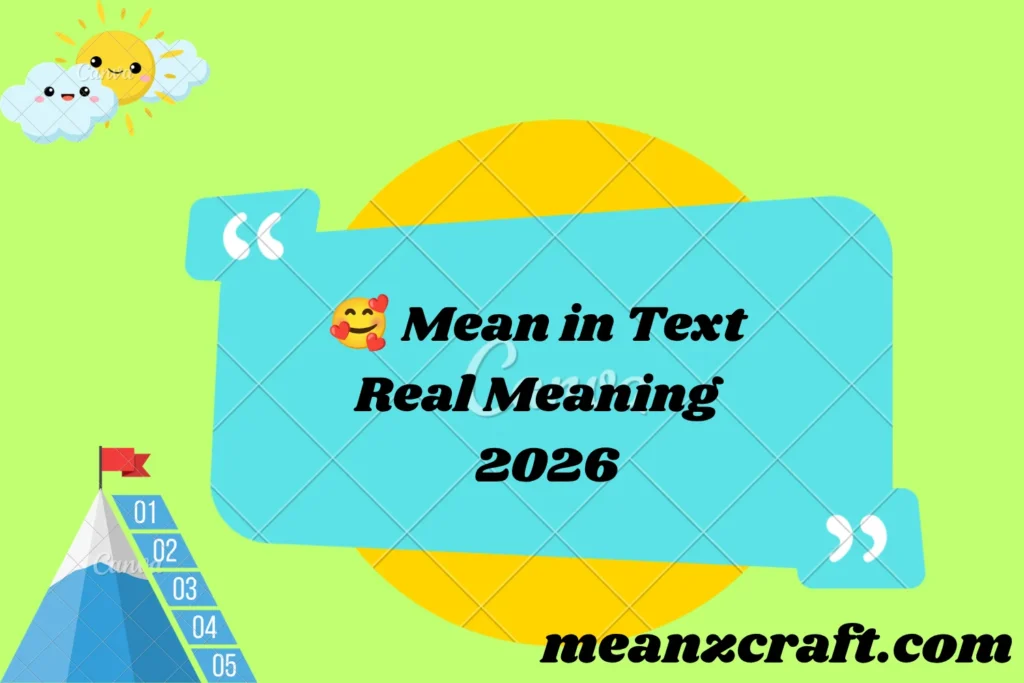 🥰 Mean in Text Real Meaning 2026