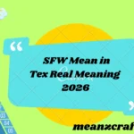 SFW Mean in Tex Real Meaning 2026