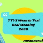 TTYS Mean in Text Real Meaning 2026